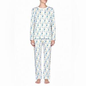 Hart+Land Hanukkah Patterned Organic Pima Cotton Women’s Pajama Set Size L